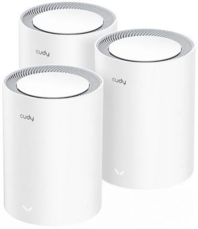 Новинка! WIFI 6. Двухдиапазонная Wi-Fi Mesh система CUDY M3000 2.0 (из 3-х блоков)